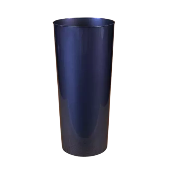 VASO TRAGO LARGO PP GRIS PERLA KOVALPLAST