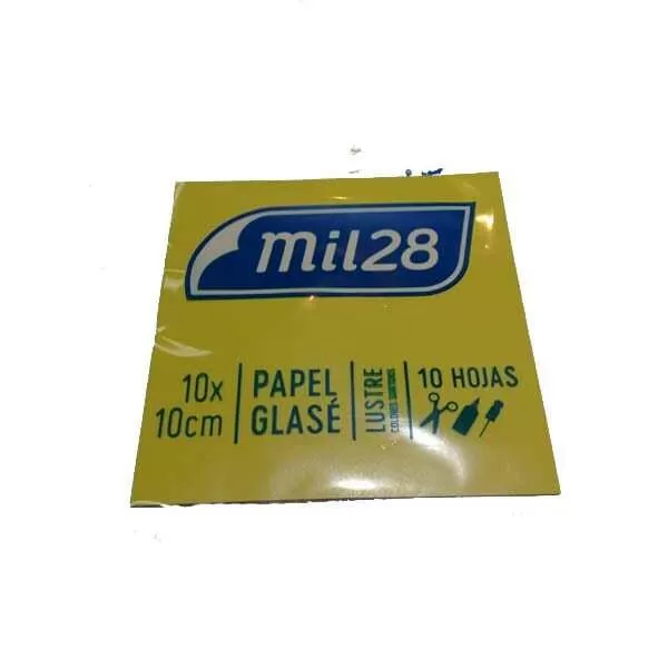 PAPEL GLACE LUSTRE 1028 10X10CM X 10H