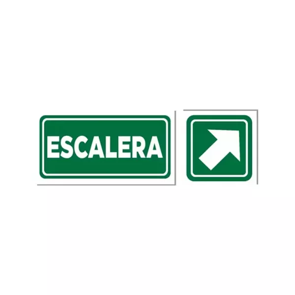 CARTEL PVC ESCALERA