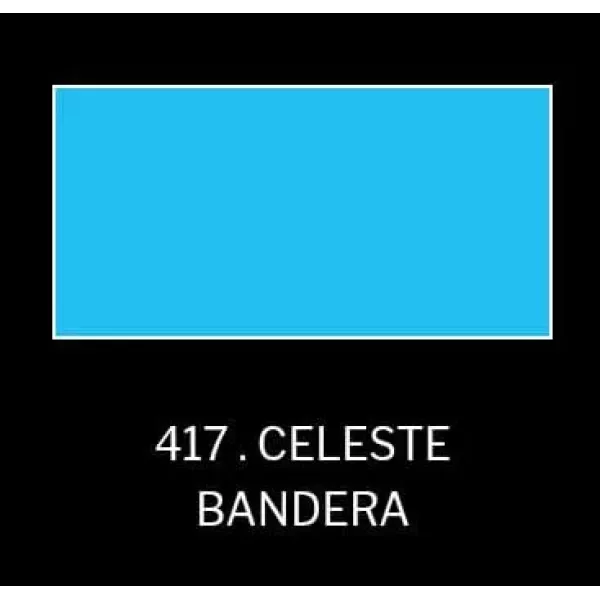 PINTURA TELA EQ 37CC CELESTE BANDERA 417