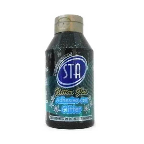 ADHESIVO GLITTER STA 210CC NEGRO
