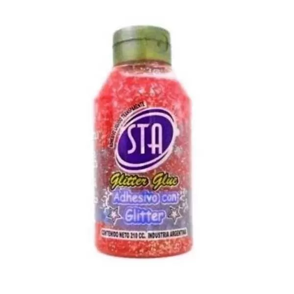 ADHESIVO GLITTER STA 210CC ROJO