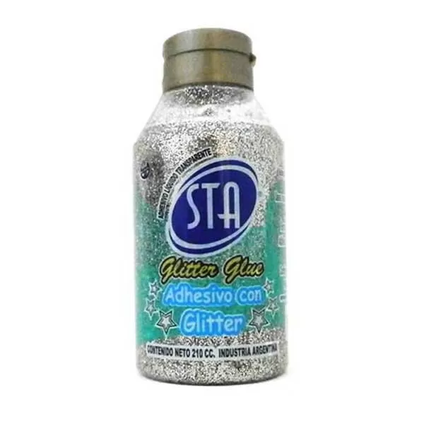 ADHESIVO GLITTER STA 210CC PLATEADO