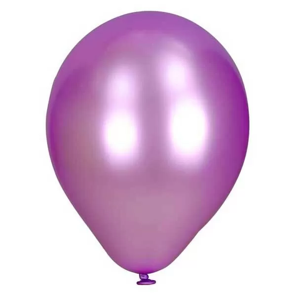 GLOBO TUKY PERLADO 12 x 25u VIOLETA