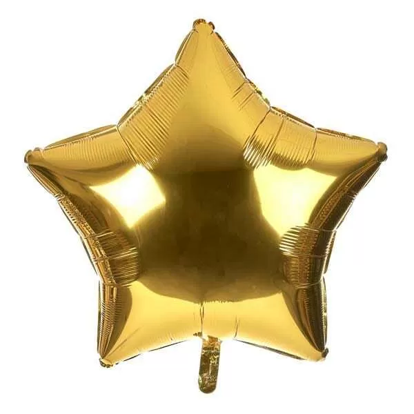GLOBO ESTRELLA ORO METAL 18