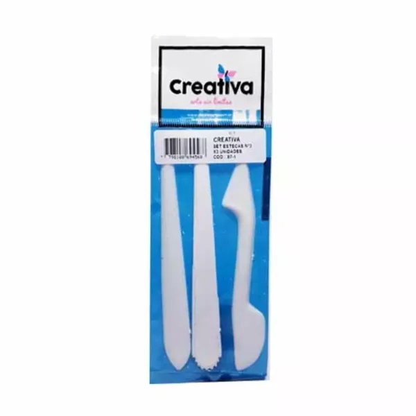 SET ESTECAS PLASTICAS CREATIVA X 3U (87-1)