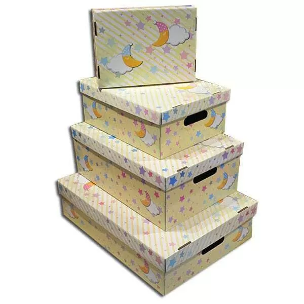 CAJA GSM ESTRELLITAS BAJO CAMA 56X41X15 CM