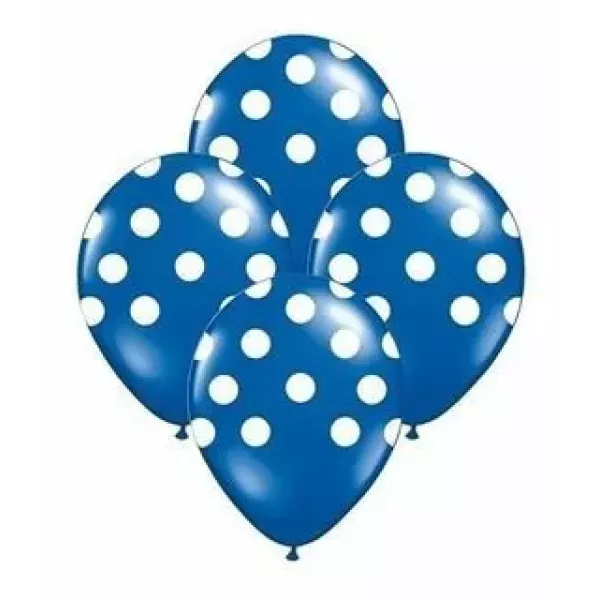 GLOBO TUKY 12 x 12u AZUL LUNAR BLANCO