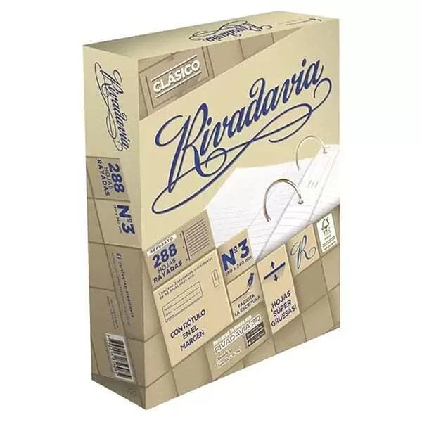 REP. ESCOLAR RIVADAVIA CLASICO N°3 288H RAYA