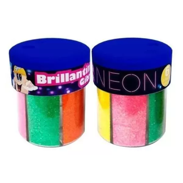 BRILLANTINA SIFAP POTE X 6 COLORES NEON