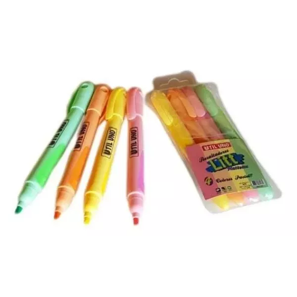 RESALTADOR UTIL UNO PASTEL FINO X 4U (SURTIDO)