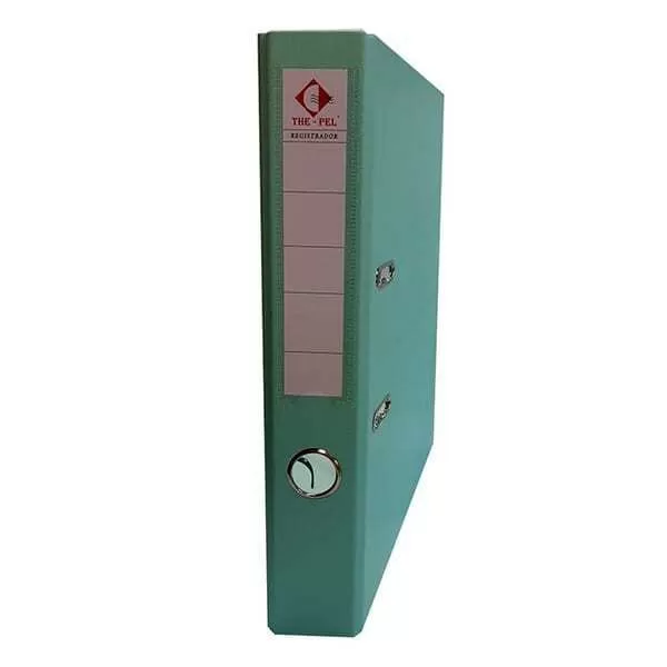 BIBLIORATO THE PEL A4 L/ALTO PVC VERDE PASTEL