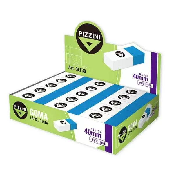 GOMA BORRAR PIZZINI TINTA / LAPIZ 40MM (GLT30)