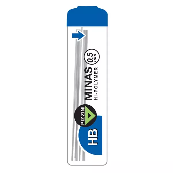 TUBO MINAS PIZZINI 0.5MM B X 12U (S5300B)