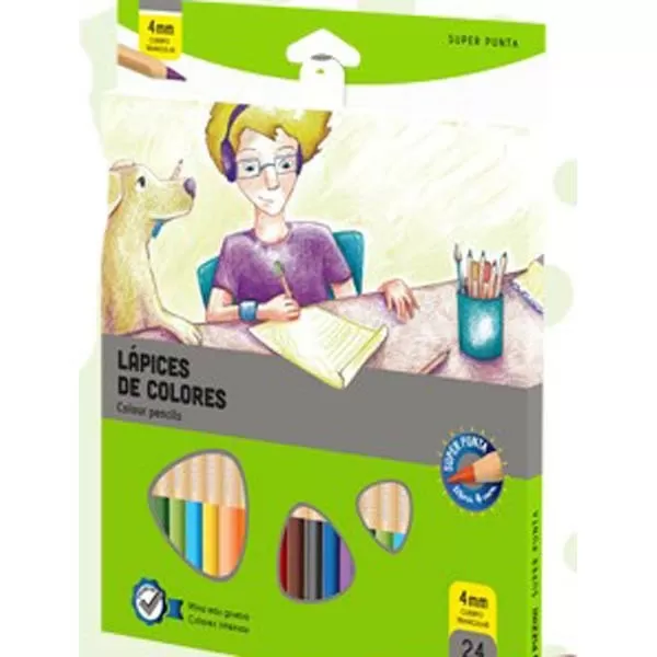 LAPIZ COLOR PIZZINI SUPER PUNTA X 24U (LML5724)