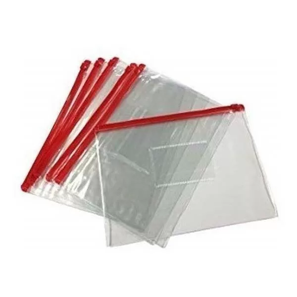 SOBRE PP CRISTAL CIERRE Y TARJETA A4 THE PEL