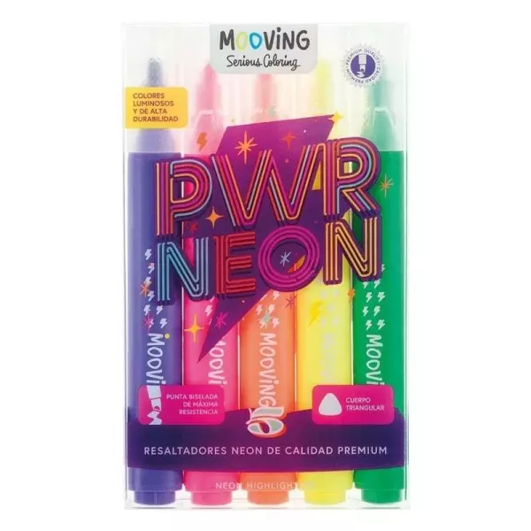 RESALTADORES PWR NEON MOOVING X 5U (3051205)