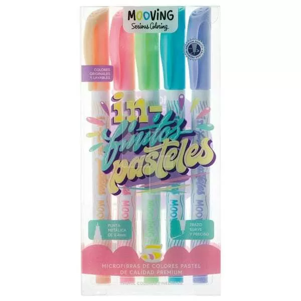 MICROFIBRA MOOVING PASTEL 0.4MM X 5U (3041105)