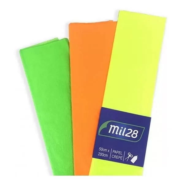PAPEL CREPE 1028 AMARILLO FLUO