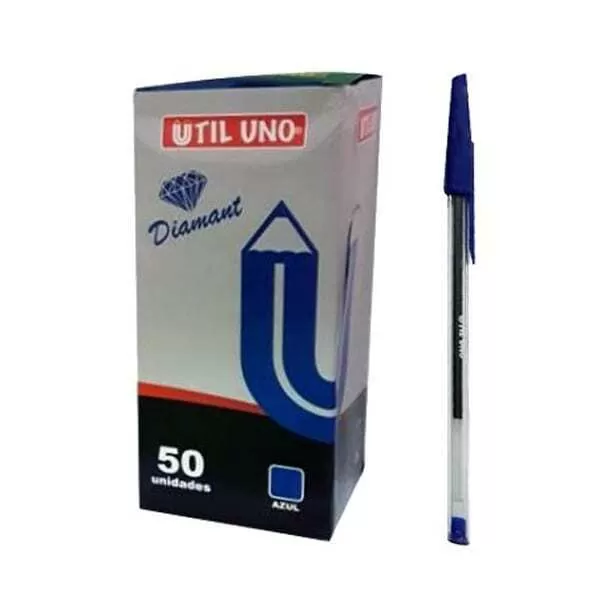 BOLIGRAFO UTIL UNO AZUL 1MM