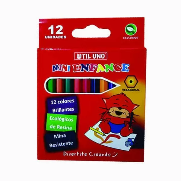 LAPIZ COLOR UTIL UNO CORTO X 12U