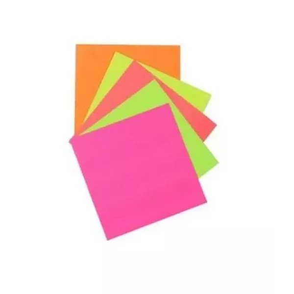 PAPEL GLACE FLUO 1028 10X10CM X 5H