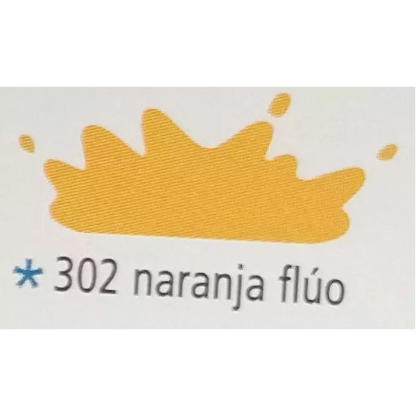 PINTURA ACR. DELARTE 50CC NARANJA FLUO 302