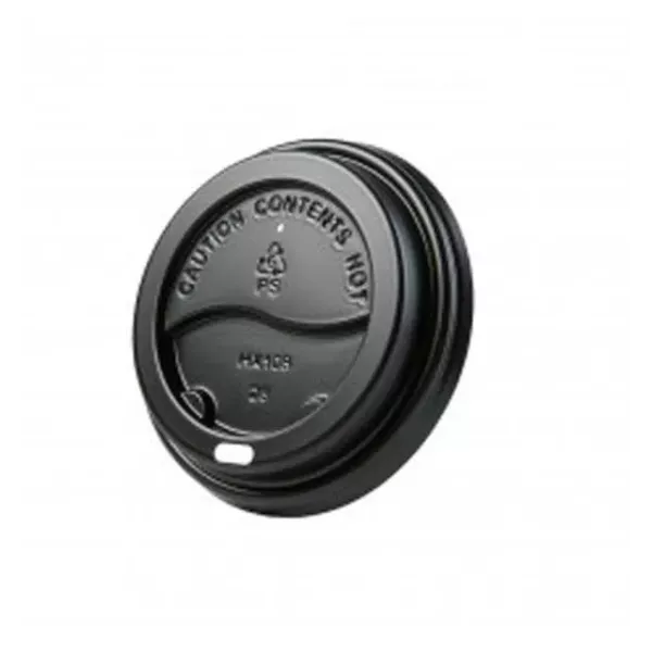 TAPA 300 PS NEGRA PICO VERTEDOR ISOPOR X 100U