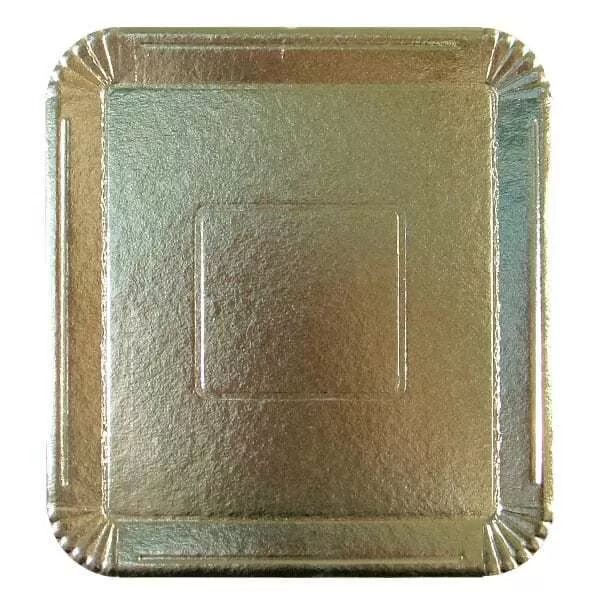 BANDEJA CARTON ORO REF. 28 X 30CM (2000G)