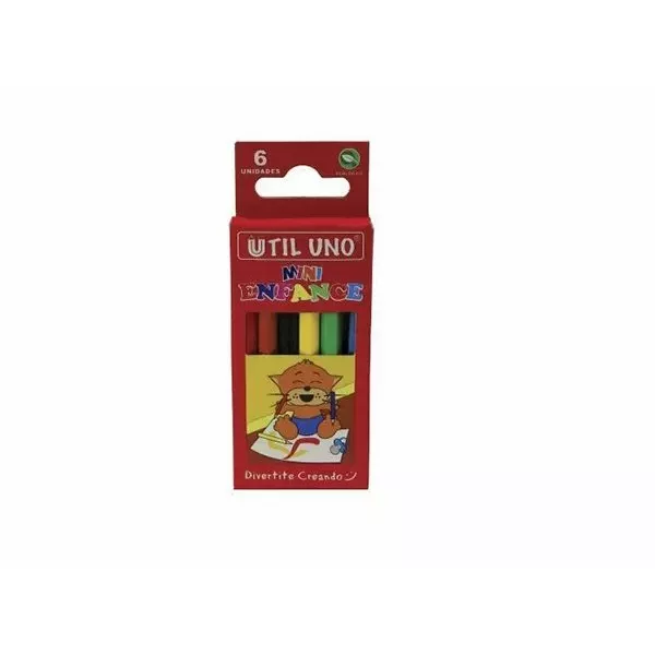 LAPIZ COLOR UTIL UNO CORTO X 6U