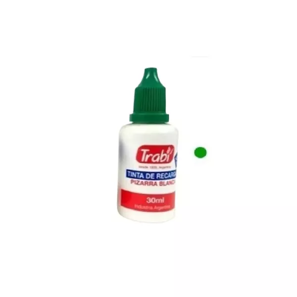 TINTA P/PIZARRA TRABI VERDE 30CC