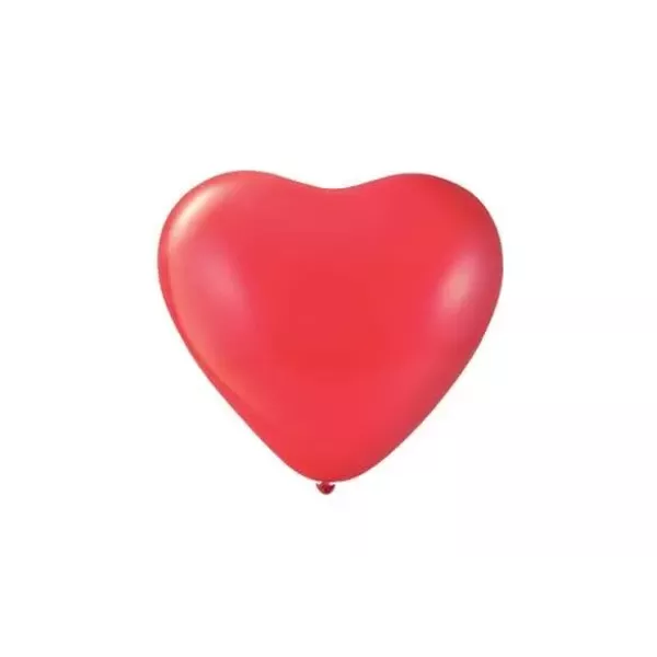 GLOBO GLOBOX CORAZON 12 x 25u ROJO