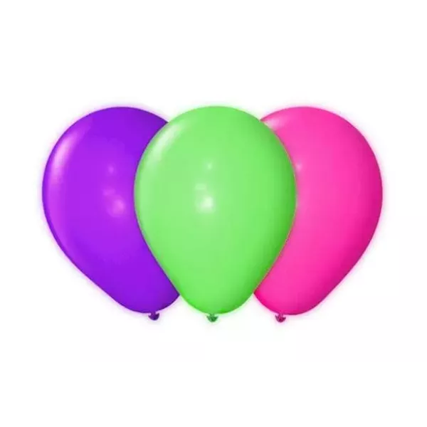 GLOBO PARTY TIME FLUO 9 x 25u SURTIDO