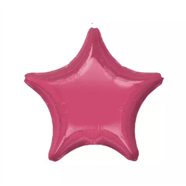 GLOBO ESTRELLA ROSA PASTEL METAL 18