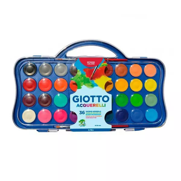 PALETA ACUARELAS GIOTTO 36 COL. + PINCEL