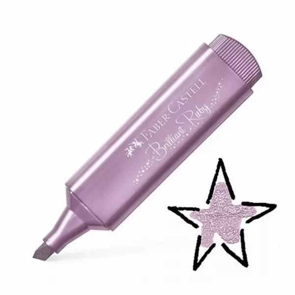 RESALTADOR FABER TL46 METALIZADO RUBI