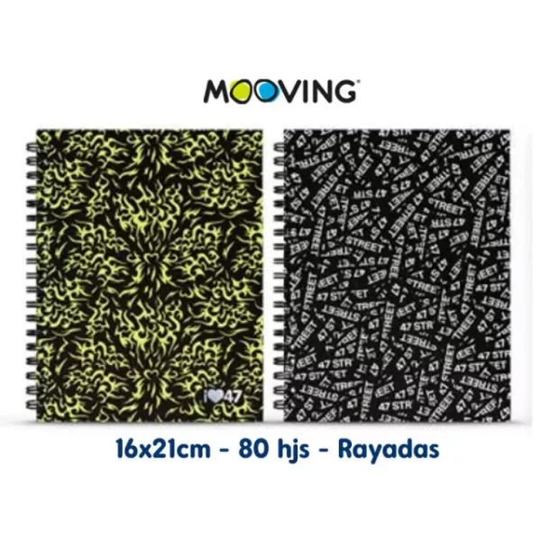 CUADERNO 47 STREET ESP. T/D 16X21 80H RAY. 1205213