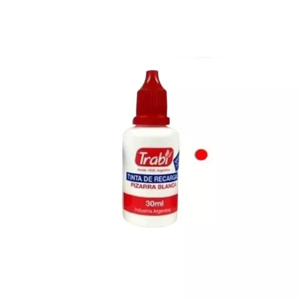TINTA P/PIZARRA TRABI ROJO 30CC