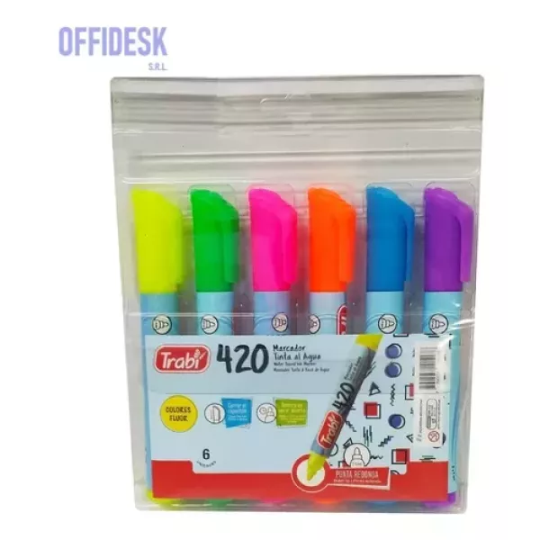 RESALTADOR TRABI 420 ESTUCHE X 6U