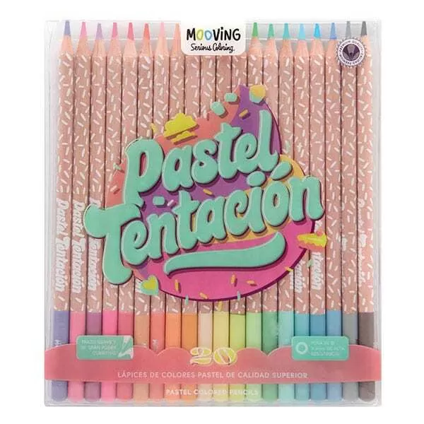 LAPIZ COLOR PASTEL MOOVING LARGO X 20U (3011120)