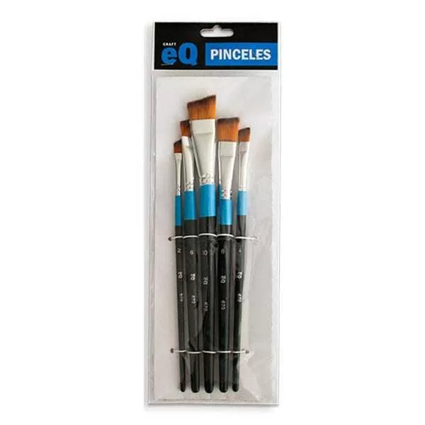 SET PINCEL EQ 670 ANGULAR MIXTO X 5U (2,4,6,8,10)