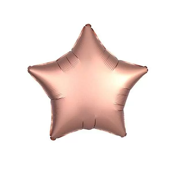 GLOBO ESTRELLA ROSA GOLD METAL 18