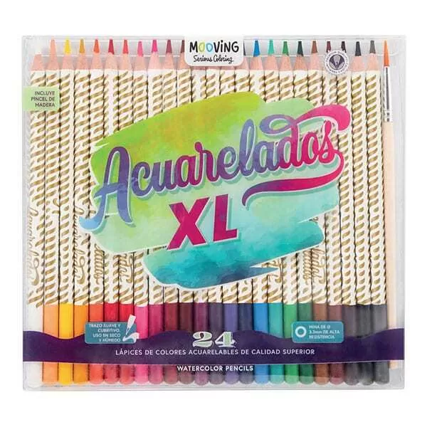 LAPIZ ACUARELABLE MOOVING LARGO X 24U (3011824)