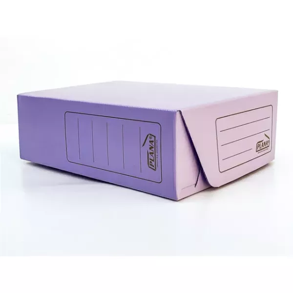 CAJA PLAST. PLANA OF. 12 TV VIOLETA PASTEL 701