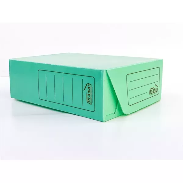 CAJA PLAST. PLANA OF. 12 TV VERDE PASTEL 701