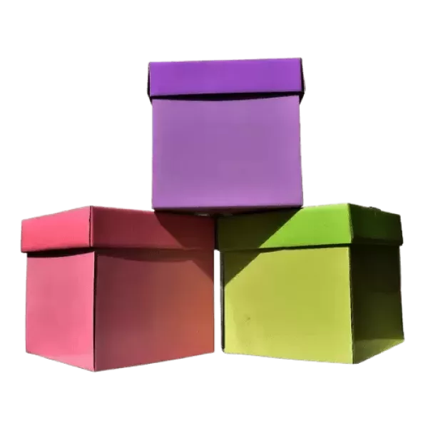 CAJA CUBO GSM SORPRESA ROSA PASTEL 20X20X20CM