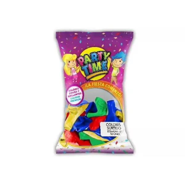 GLOBO PARTY TIME 9 x 50u SURTIDO