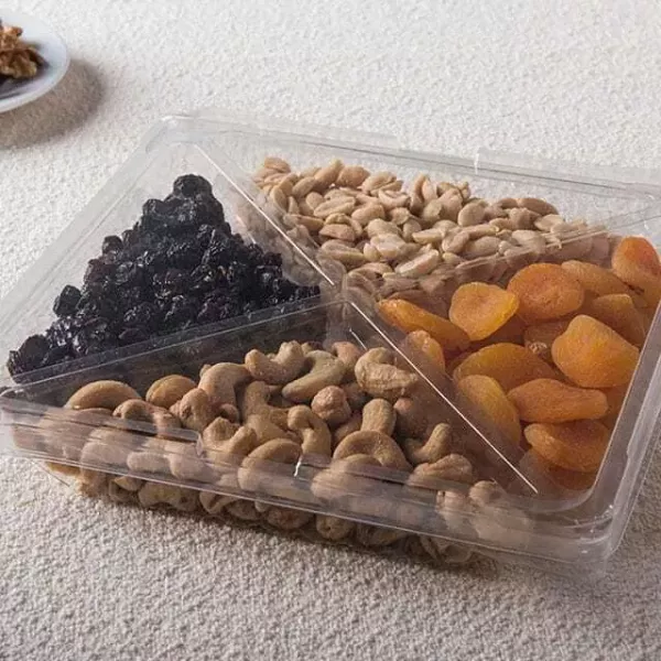 BANDEJA G545 CUAD. C/T 4 DIV. 225X225X35 100U