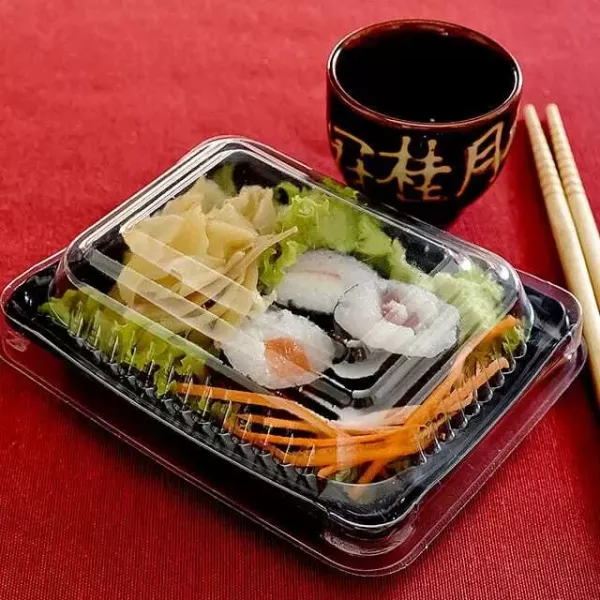 BANDEJA GO900 SUSHI RECT. 125X100X44 X 100U