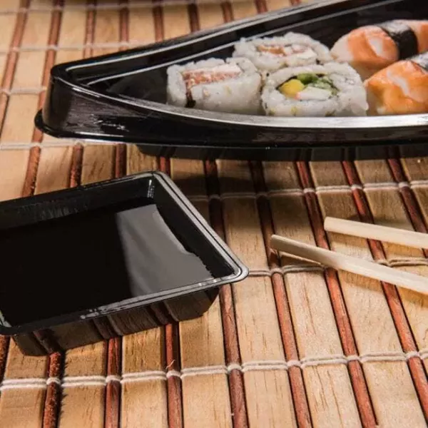 BANDEJA GO910 SUSHI CUAD. 75X75X17 X 100U